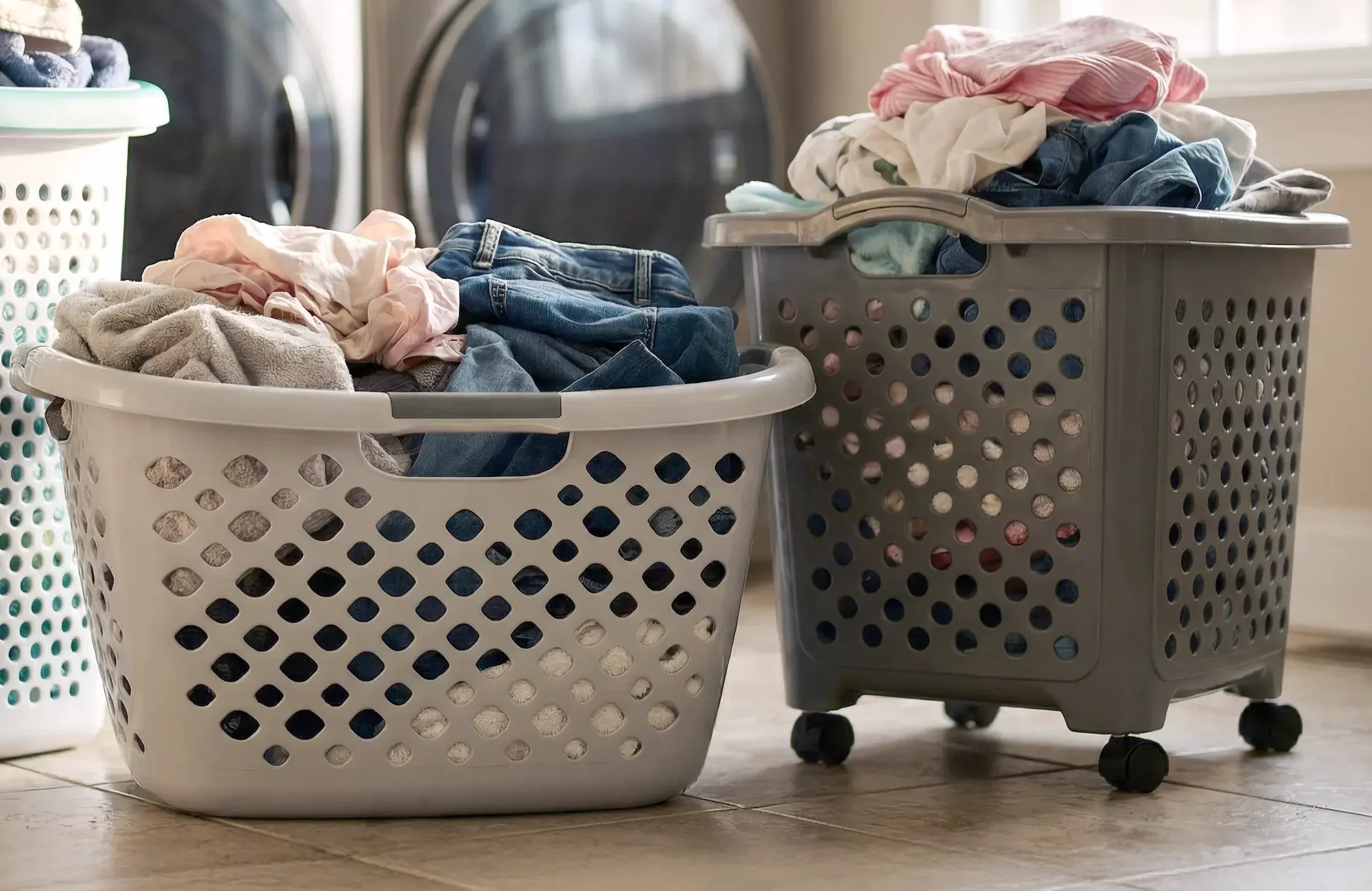 laundry baskets