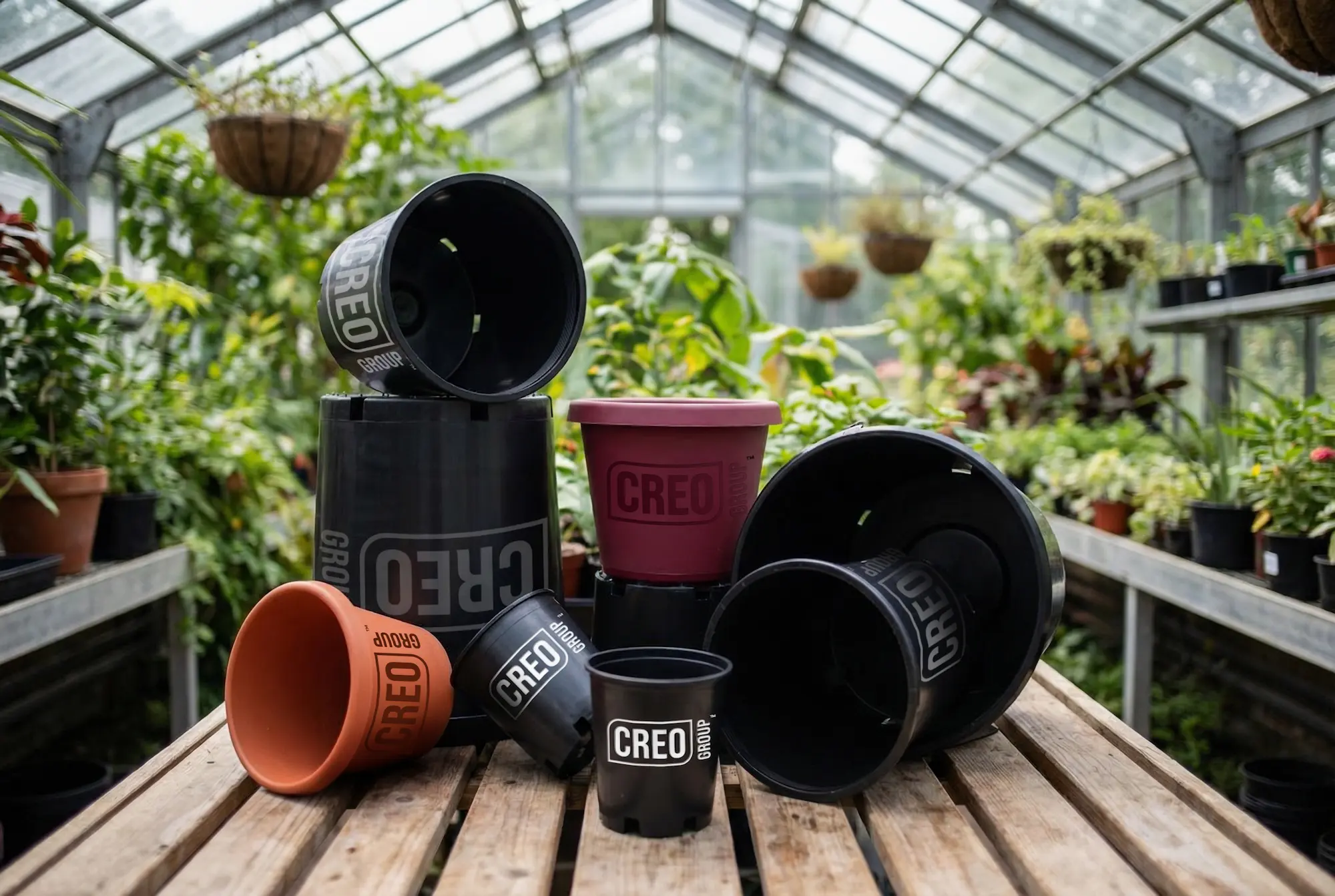 branded flower pots