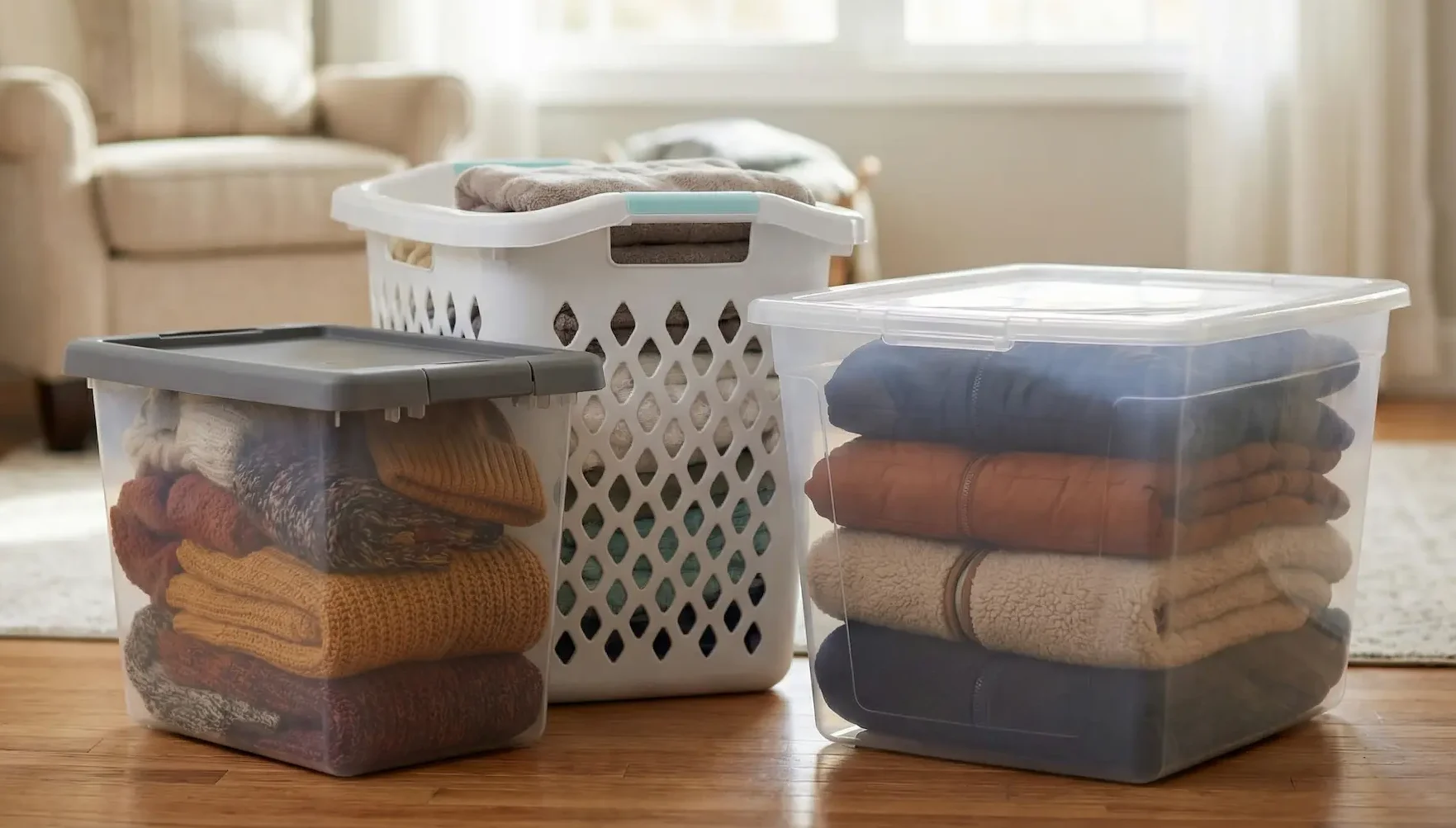 storage and laundry items