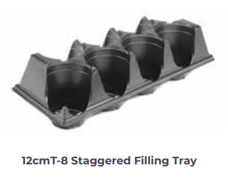12cmT-8 staggard Fill tray
